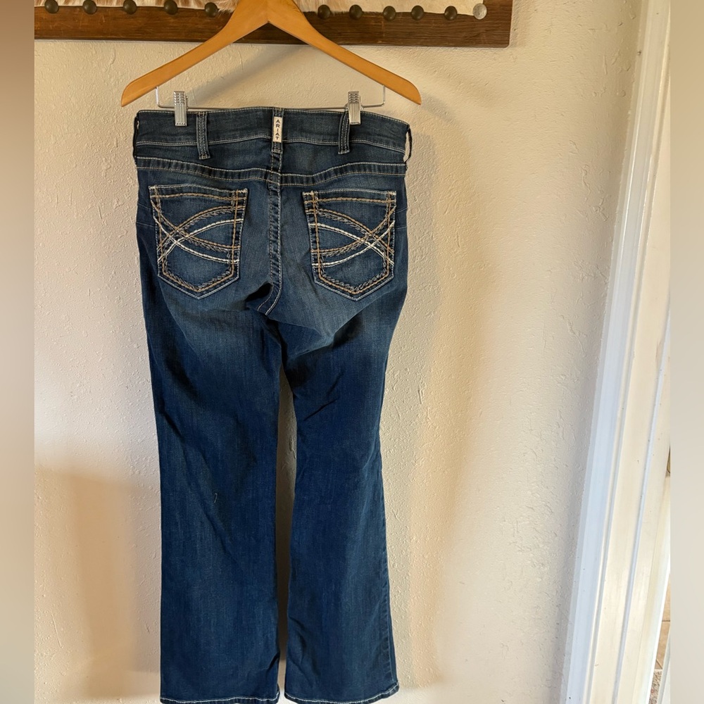 Ariat Women's Boot Cut Jeans in Rich Indigo - Picture 13 of 16